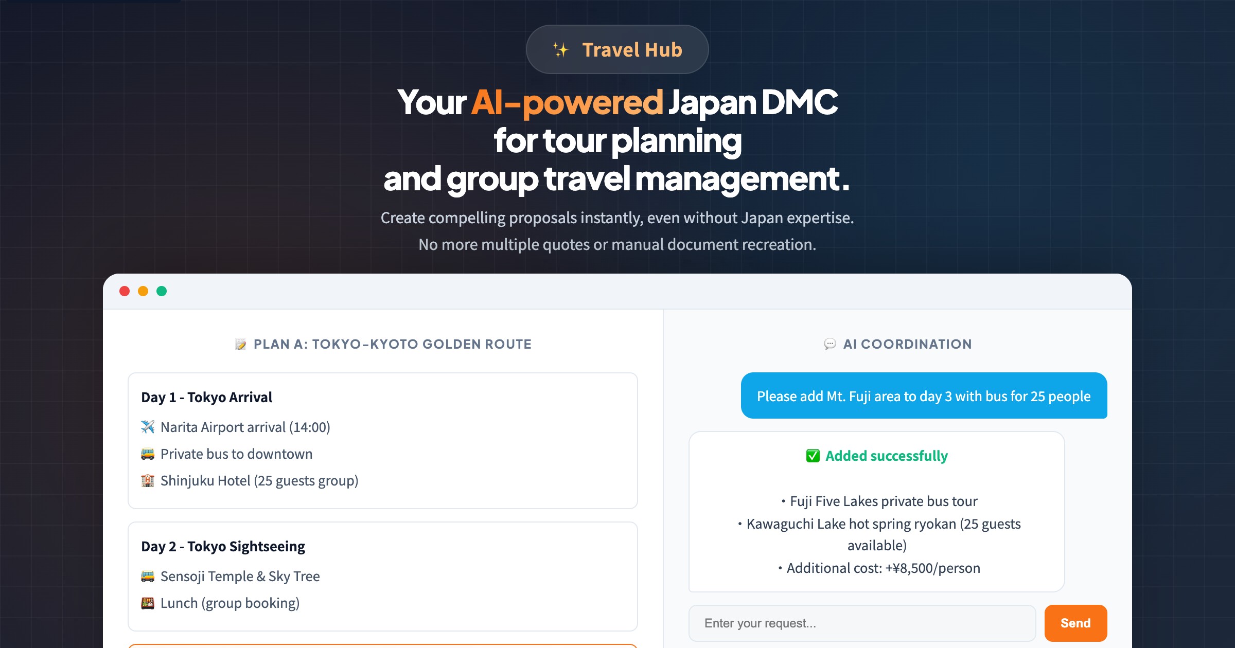 Land Operator Travel Hub | Japan DMC & Land Operator — AI Tour Planning for Travel ...
